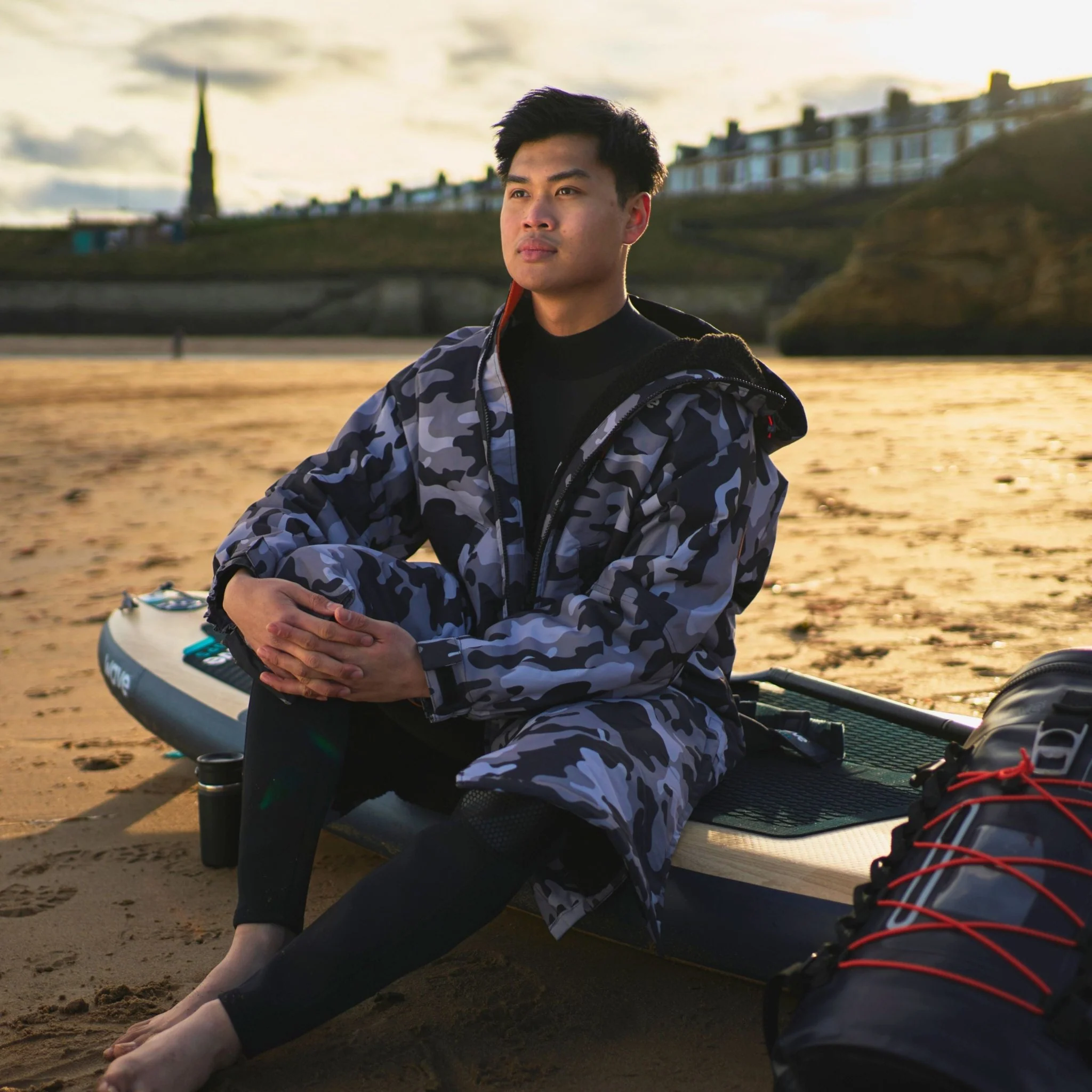 Fleece-Lined Hot Tub Changing Robe | Waterproof & Windproof | Unisex - Image 34