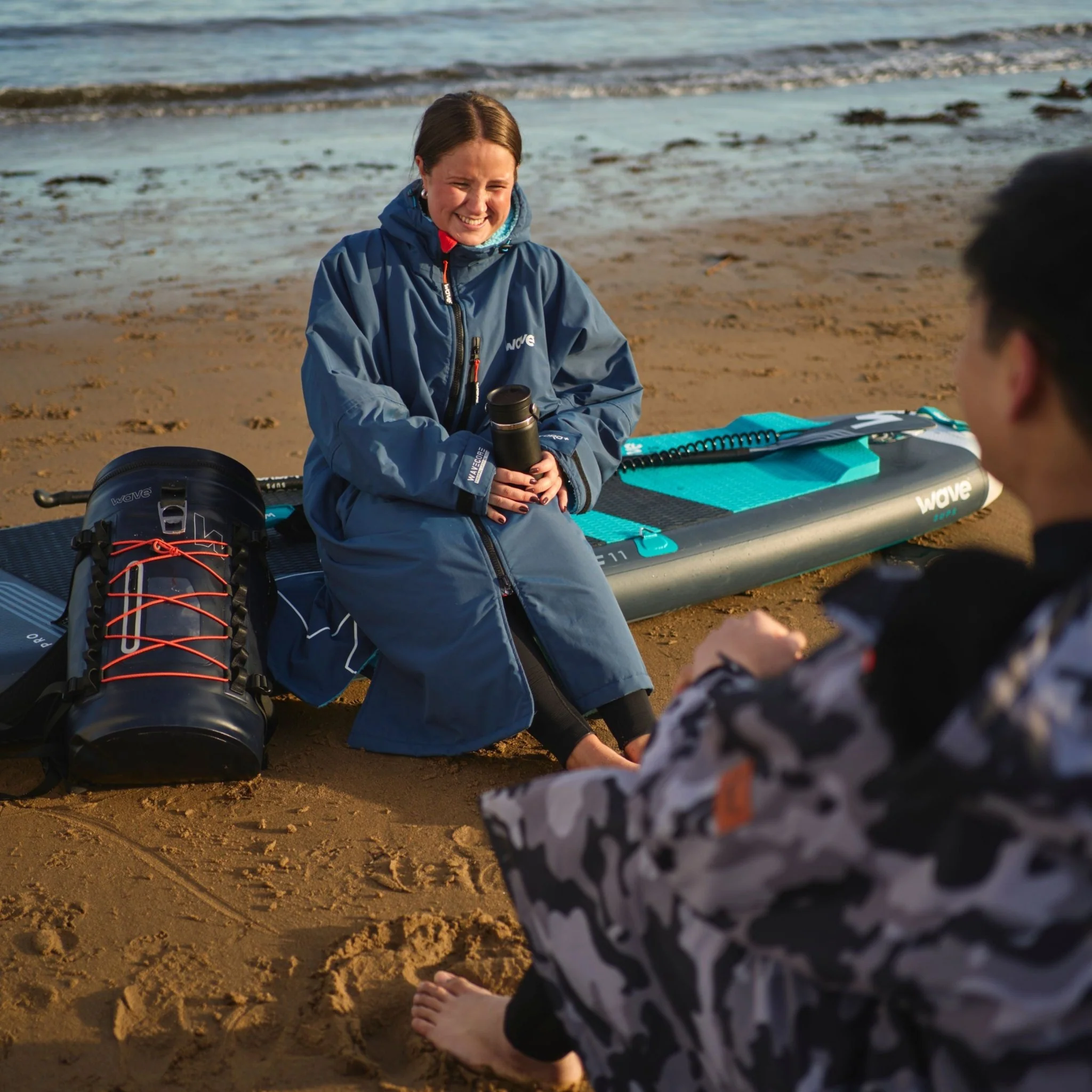 Fleece-Lined Hot Tub Changing Robe | Waterproof & Windproof | Unisex - Image 42