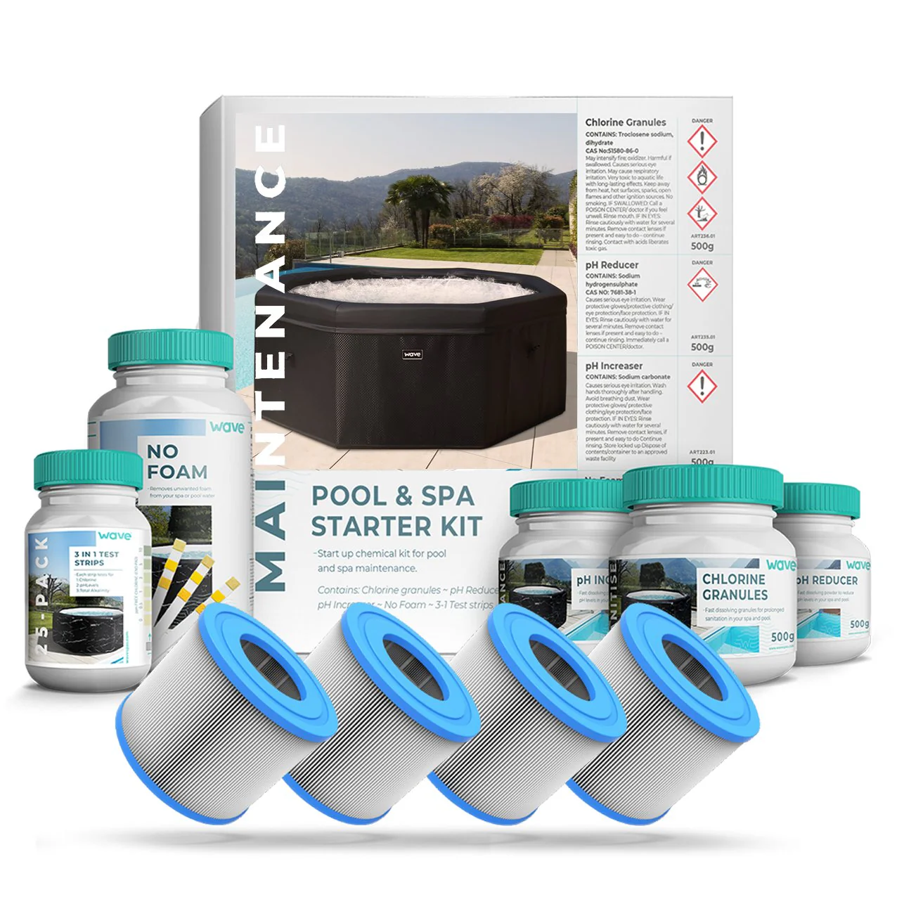 Chemical Starter Kit & Cartridge/ Non Threaded Filters