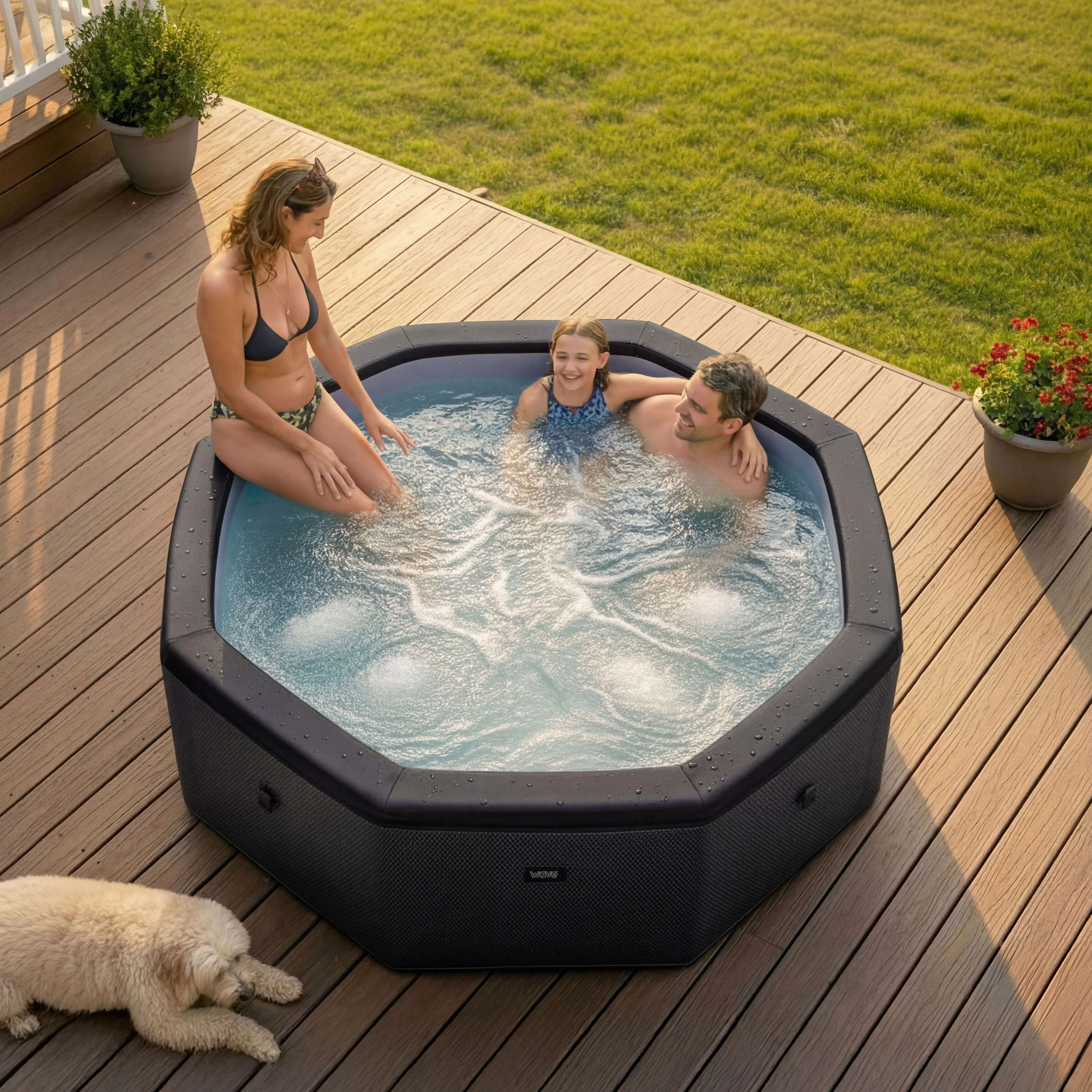 Como | 6-Person Eco Foam Hot Tub | Built-In Integrated Heater | UKCA - Image 11
