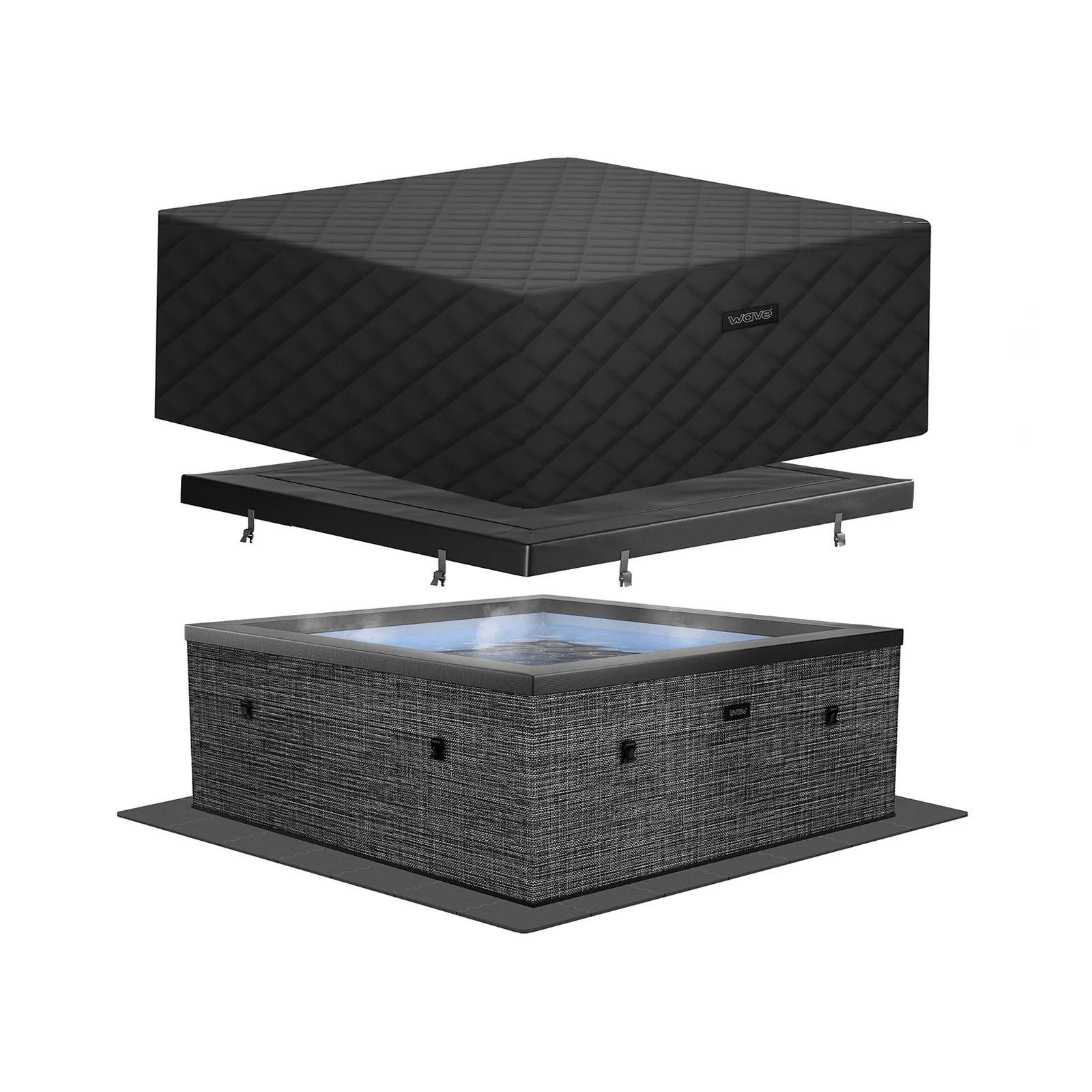 Garda | 4/6-Person Eco Foam Hot Tub | Built-In Integrated Heater | UKCA - Image 7